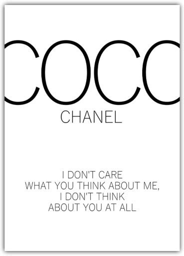 Plakat Coco Chanel 30x42 grafiki do salonu Poster moda.